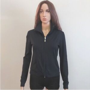 U.N. ME jacket XS zip up black lightweight